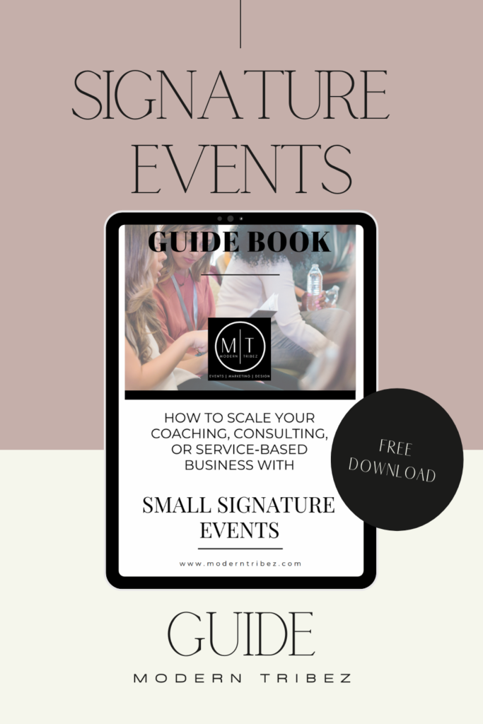 Free Small Signature Events guide PNG image